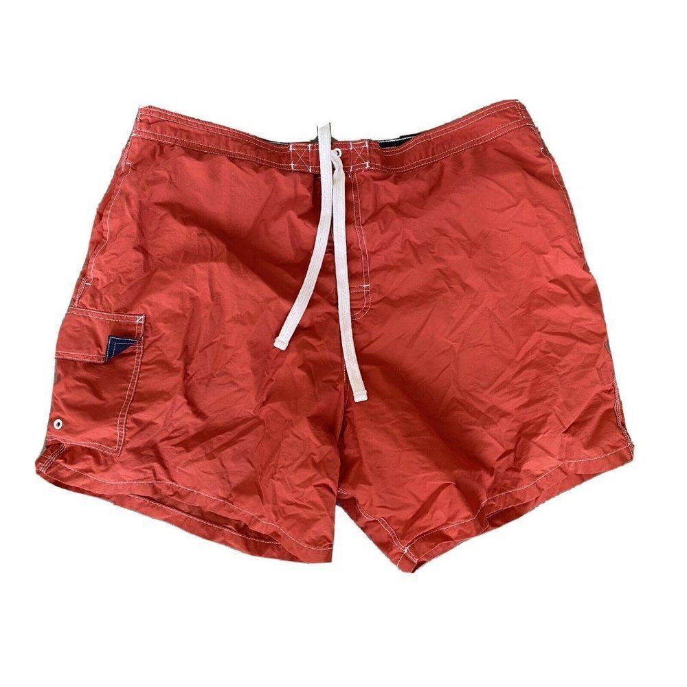 Islander Red Mens Swim Trunks Shorts Bottoms Size XL